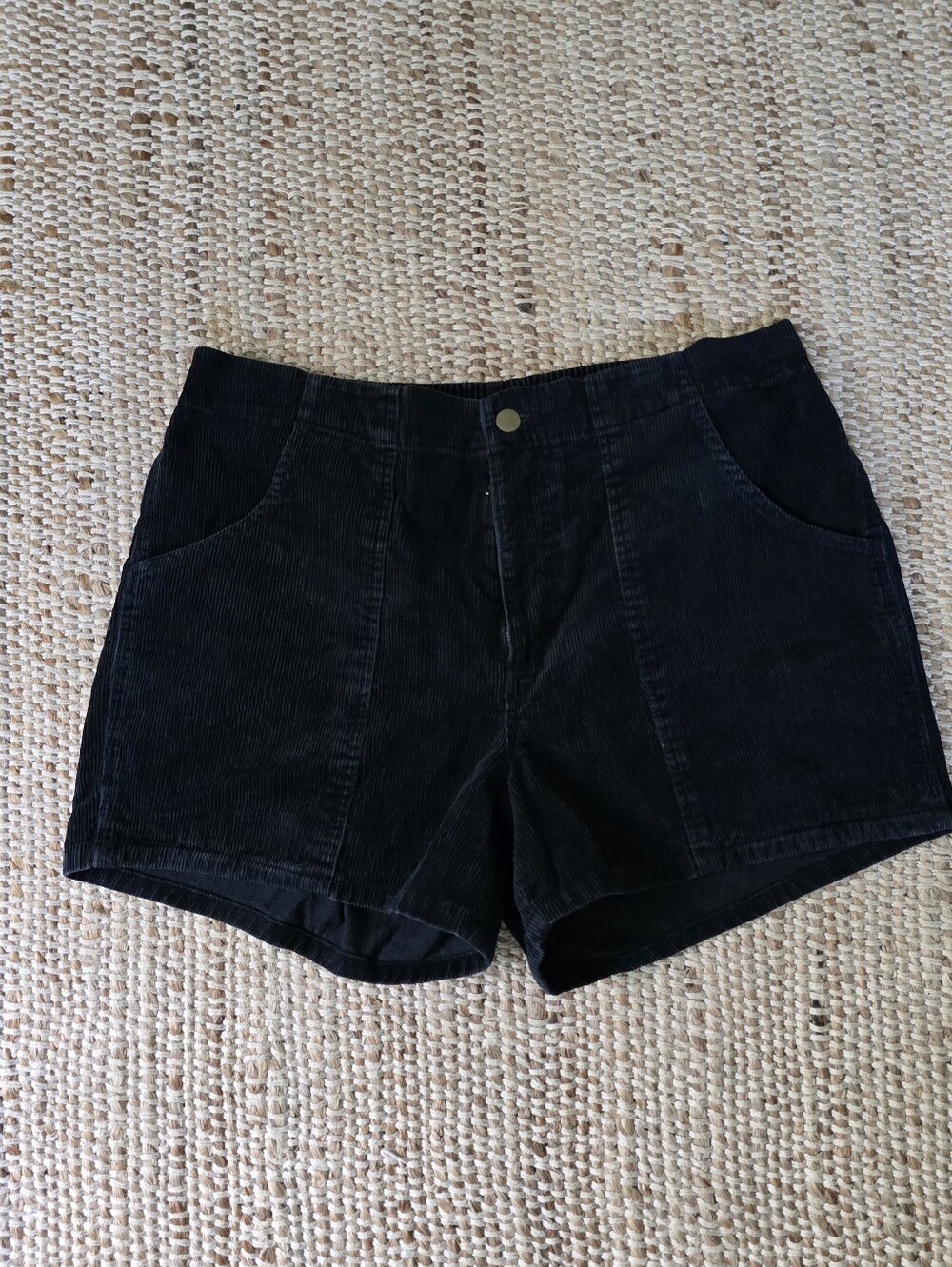 Vintage Fast Breakers Black Women's Corduroy Shorts